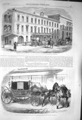 Old Antique Print 1856 State Coach Earl Granville Petersburg Count Morny 19th