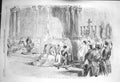 Antique Old Print *3220 1856 Marriage Infanta Amalia Prince Bavaria Madrid