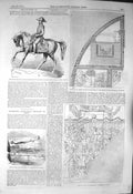 Old Antique Print 1856 Doncaster Cup Coffin Oxford Chruch Naples Giotto 19th