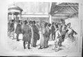 Original Old Antique Print 1856 Tattersall Horse Sale Men 19th