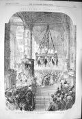 Old Antique Print 1856 Russian Coronation Crowning Cathedral Assumption 19th