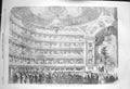 Original Old Antique Print 1856 Royal Italian Opera Covent Garden London 19th