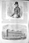 Old Antique Print 1856 Thomas Assheton Smith Hampshire Watts Manchester 19th