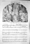 Original Old Antique Print 1856 Sheet Music The Eolian Harp Mackay Bishop Song