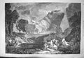 Old Antique Print 1857 Scene Goddess Discord Garden Hesperides Fine Art 19th