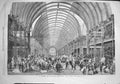Antique Old Print *3703 1857 Manchester Art Treasures Exhibition Grand Hall