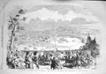 Old Antique Print 1857 Imperial Racecourse Bois De Boulogne Paris Horses 19th