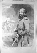 Old Antique Print 1857 Royal Duke Cambridge General Commanding-In-Chief 19th