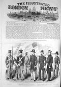 Old Antique Print 1857 Officers Marines American Ship Susquehanna Uniform 19th