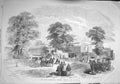 Original Old Antique Print 1857 General View South Kensington Museum London