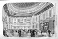 Original Old Antique Print 1857 State Supper Room Buckingham Palace London 19th