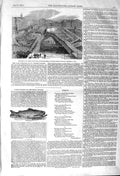Original Old Antique Print 1857 Prince Wales Covent Garden Theatre London Trout