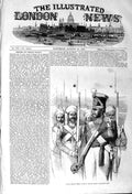 Original Old Antique Print 1857 Bengal Spoys War Siers Weapons Uniforms 19th
