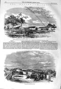 Original Old Antique Print 1857 Mutiny India Artillery Laboratory Meerut T 19th