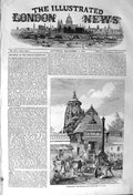 Original Old Antique Print 1857 View Entrance Temple Juggernauth India Mutiny