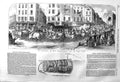 Original Old Antique Print 1857 Apollonicon Chariot America Chinese Infernal