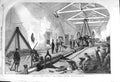 Old Antique Print 1857 Anchor Testing Queen'S Dockyard Woolwich England 19th