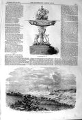Old Antique Print 1857 Doncaster Cup Works Great Wheal Vor Mine Cornwall 19th