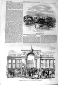 Original Old Antique Print 1857 British College Agra Helena Medal Siers Paris
