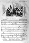 Original Old Antique Print 1857 English Song Leave Her Greif Sheet Music Mackay