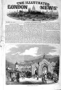 Original Old Antique Print 1857 View Gateway Lucknow Elephants Architecture