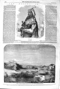 Original Old Antique Print 1857 Mutiny India Nana Sahib Lucknow Goomtee 19th