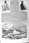 Old Antique Print 1857 Mutineers Peshawur General Wilson Khoosyal Doobe 19th