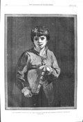 Original Old Antique Print 1857 Portrait Schoolboy Joshua Reyns 19th