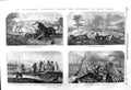 Original Old Antique Print 1857 Livingstone South Africa Hottentots Hopo 19th