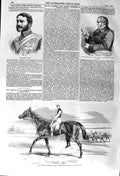Original Old Antique Print 1857 Major Henry Tombs William Ouseley Odd Tric 19th
