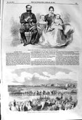 Old Antique Print 1857 Colonel Inglis Lucknow Bombay Havildar Sepoy Guns 19th