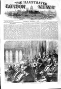 Old Antique Print 1857 Scene Strangers Gallery Houses Commons Parliament 19th