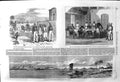 Original Old Antique Print 1857 Viaduct Madras Railway Arcot Calcutta Fort 19th