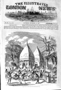 Original Old Antique Print 1857 Hindoo Dance Christmas Festival 19th
