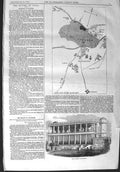 Original Old Antique Print 1858 Plan City Lucknow Commander-In-Chief Residency