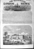 Original Old Antique Print 1858 Egyptian Railway Terminus Alexandria Egypt 19th