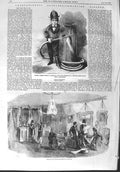 Original Old Antique Print 1858 Richard Jackson Newton Fireman New York America