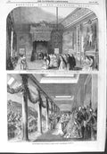 Old Antique Print 1858 Wedding Procession Princess Royal James'S Palace 19th