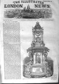 Original Old Antique Print 1858 Wedding Cake Princess Royal Prince William 19th