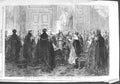 Original Old Antique Print 1858 Investiture Prince William Prussia Order 19th