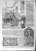 Old Antique Print 1858 Royal Wedding St. James Palace Arcade Piccadilly 19th
