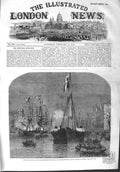 Original Old Antique Print 1858 Royal Wedding Prince Frederick William Antwerp