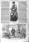 Original Old Antique Print 1858 Harley Lumpkin Olympic Theatre Ticklish Times