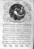 Original Old Antique Print 1858 English Song Sheet Music Only Shilling Mackay
