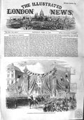 Original Old Antique Print 1858 Inauguration Boulevard Sebastopol Paris 19th