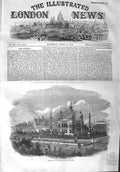 Original Old Antique Print 1858 Imaumbarra Lucknow Building Architecture 19th