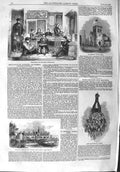 Original Old Antique Print 1858 Work School Blin Michael'S Church Asylum Goose