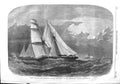 Old Antique Print 1858 Brigantine Slaver Ship Windward Steam-Loop Alecto 19th