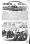 Original Old Antique Print 1858 Consecration Bishop Calcutta Westminster Abbey