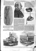 Old Antique Print 1858 Boiler Explosion Dean Rev. Bunting Sword King Siam 19th